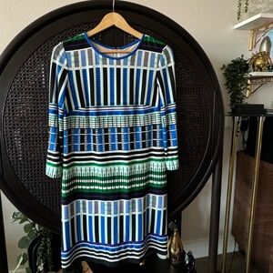 Eliza J Graphic Print Geometric Dress